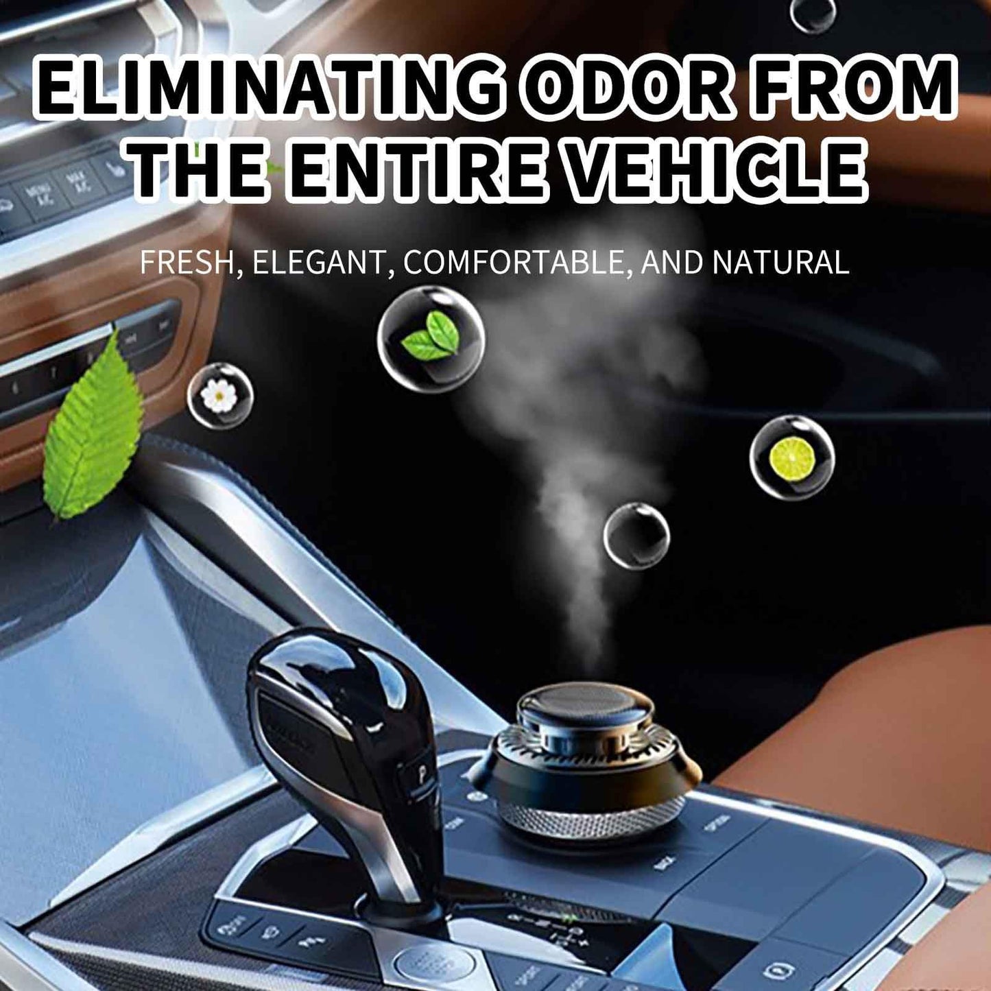 Car Air Freshener, Solar Rotating Car Essential Oil Diffuser, Car Interior Decor Accessories, Odor Eliminator For Car Office Home Car Aromatherapy Car Essential Oil Diffuser Auto Diffuser